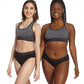 Leakwear Organics Panties For Periods And Incontinence Absorbent Hipster 2- Pack